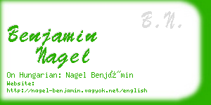 benjamin nagel business card